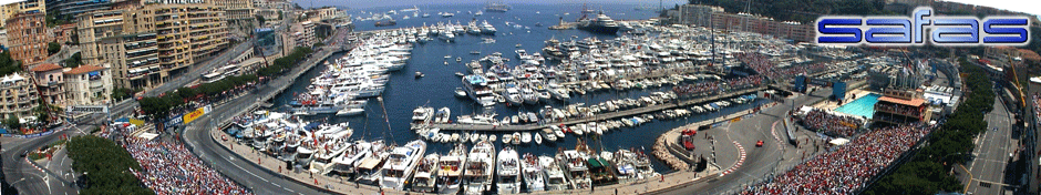 Vue de Monaco pendant le Grand Prix de Formule 1